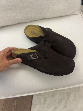Zuecos Birkenstock Stussy Marrones Talla 43