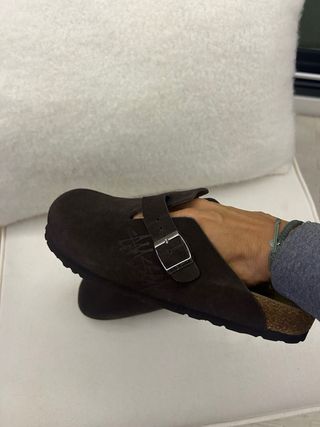 Zuecos Birkenstock Stussy Marrones Talla 43