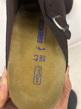 Zuecos Birkenstock Stussy Marrones Talla 43