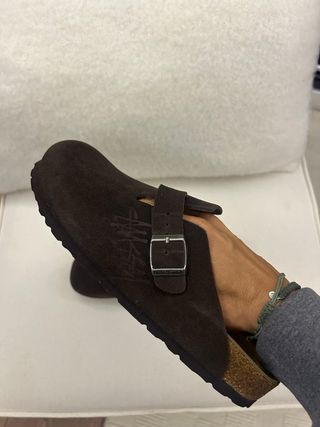 Zuecos Birkenstock Stussy Marrones Talla 43