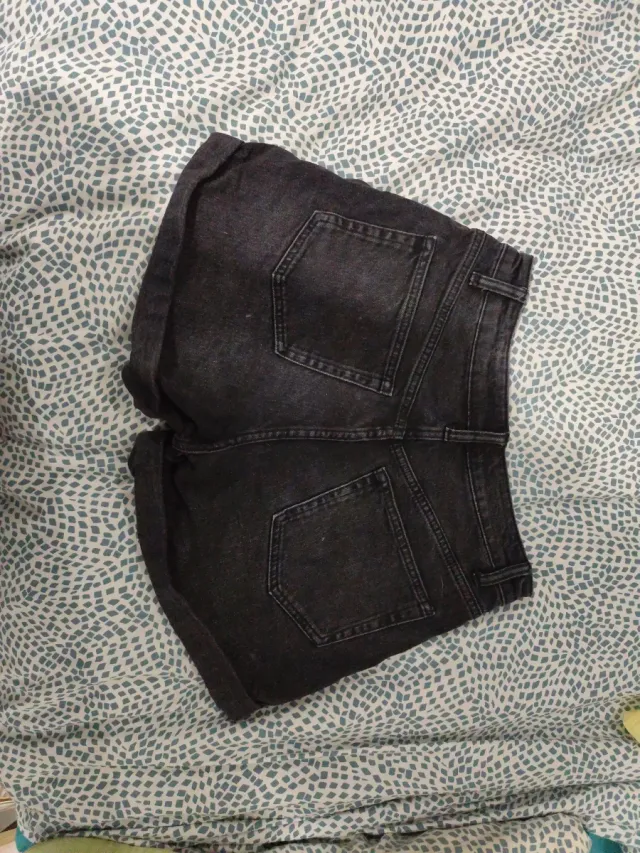 Vaquero negro talle alto talla 36