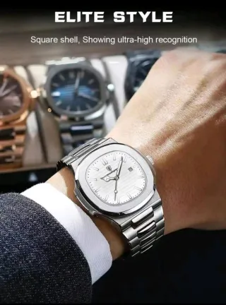 Reloj de pulsera plateado