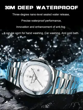 Reloj de pulsera plateado