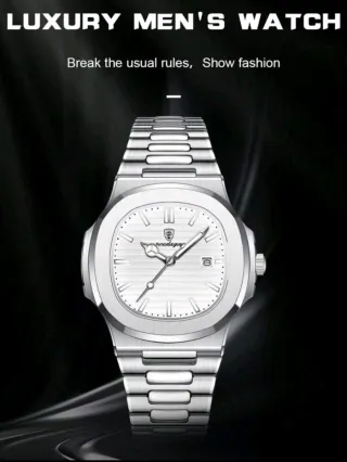 Reloj de pulsera plateado