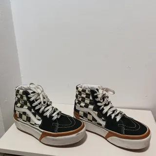 Vans Sk8-Hi Plataforma Checkerboard