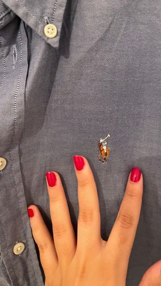 Camisa Polo Ralph Lauren Azul Talla S