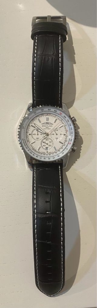 Reloj Breitling Cronógrafo Esfera Blanca