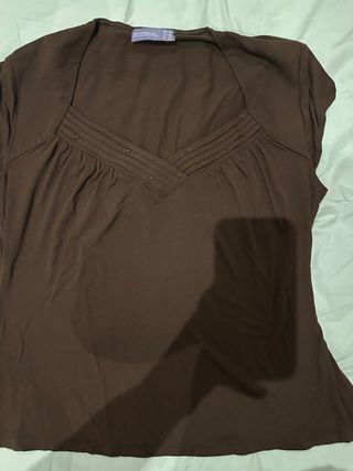 Top marrón Nominal talla 48
