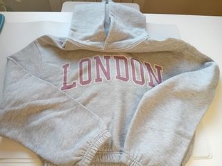 Sudadera gris LONDON talla S de chica