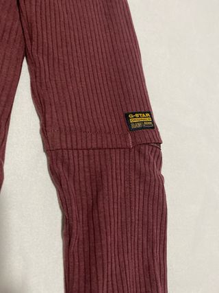 Vestido G-Star granate manga larga