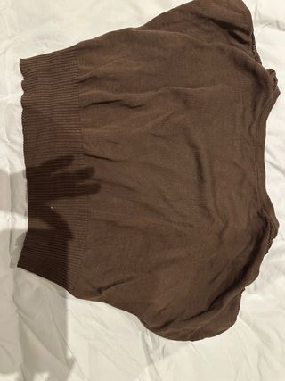 Torera marrón encaje talla 44-46