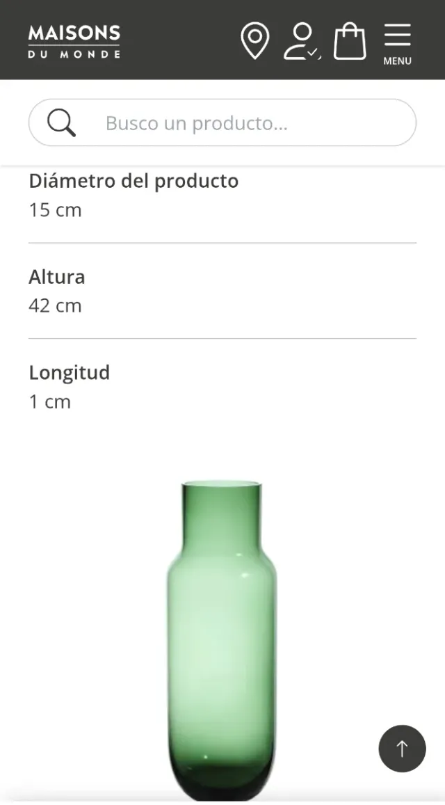 Jarrón Maison du Monde Verde Nuevo