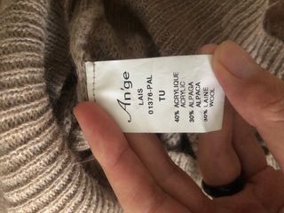 Jersey An'ge Beige Lana& Alpaca blend