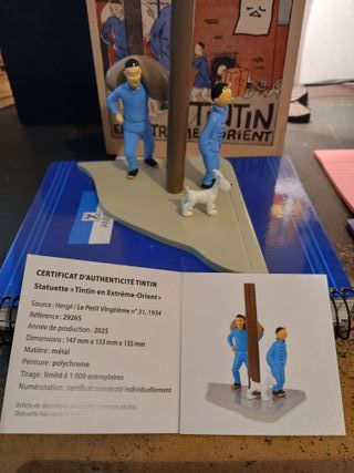 Figura Tintín y Milú Extremo Oriente
