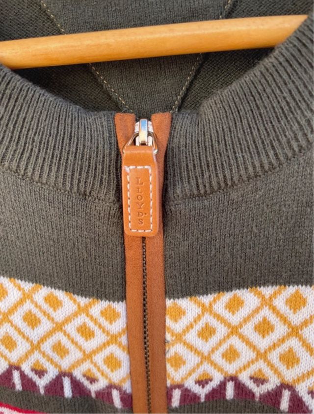 Cárdigan Llyods cremallera multicolor