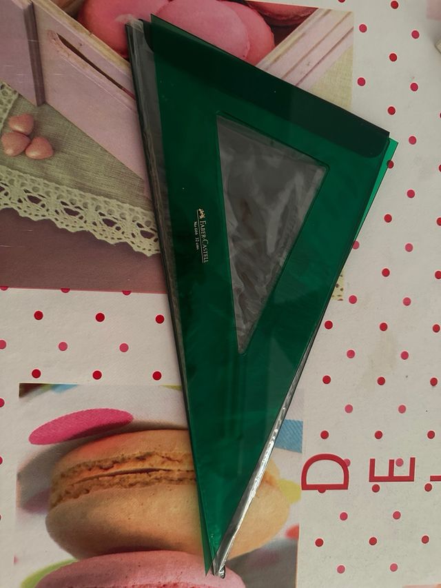 Regla Escuadra y Cartabón Faber Castell