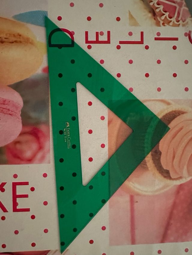 Regla Escuadra y Cartabón Faber Castell