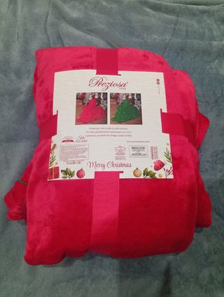 Plaid Preziosa Natale Rosso