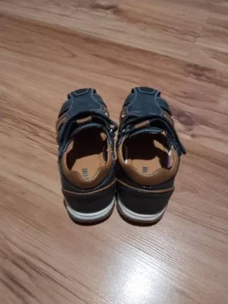 Sandali da cerimonia per bambini blu/marrone T34