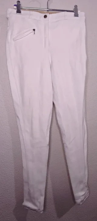 Pantalón Hípica Blanco Zaldi Talla 40