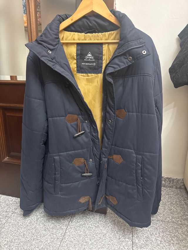 Chaquetón EXPLORERS azul y marrón