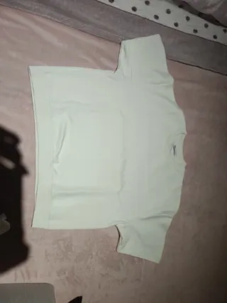 Camiseta blanca ancha, de hombre