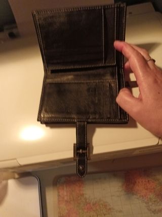 Cartera de piel con estampado animal