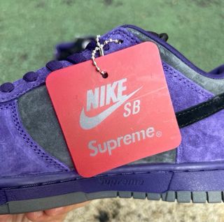 Nike Dunk Low Supreme Morado Gris