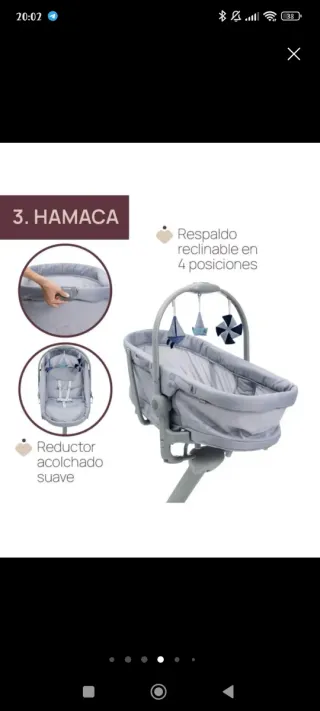 Minicuna chicco baby hub 4 en 1