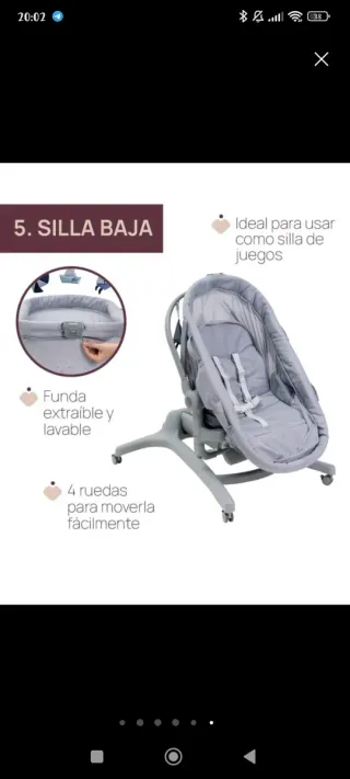 Minicuna chicco baby hub 4 en 1