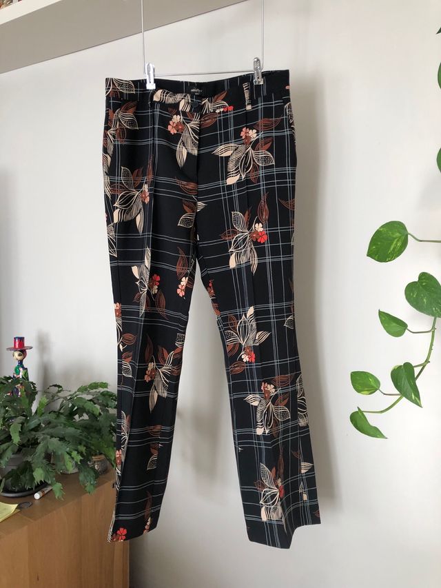 Ottod' ame Pantalones Estampados Negro