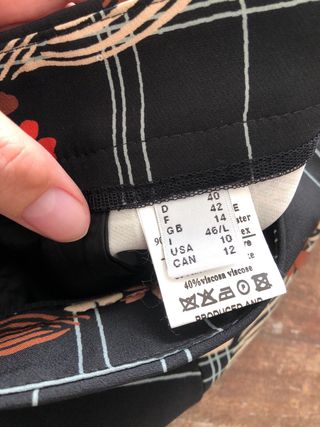 Ottod' ame Pantalones Estampados Negro