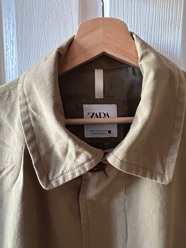 Gabardina Oversize Zara Beige