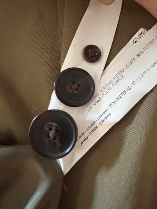 Gabardina Oversize Zara Beige