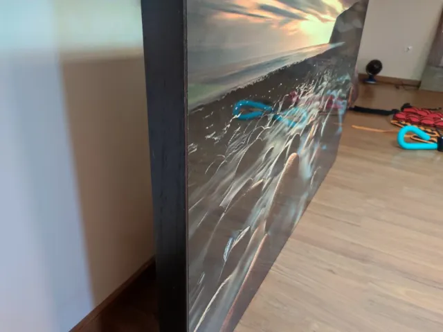 Cuadro Playa Rocas Atardecer