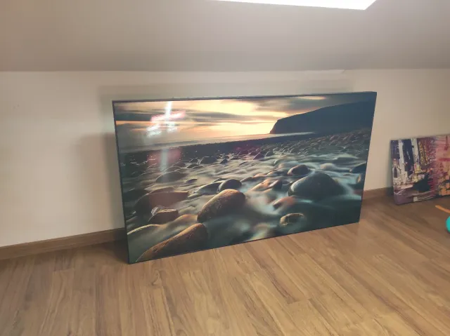 Cuadro Playa Rocas Atardecer