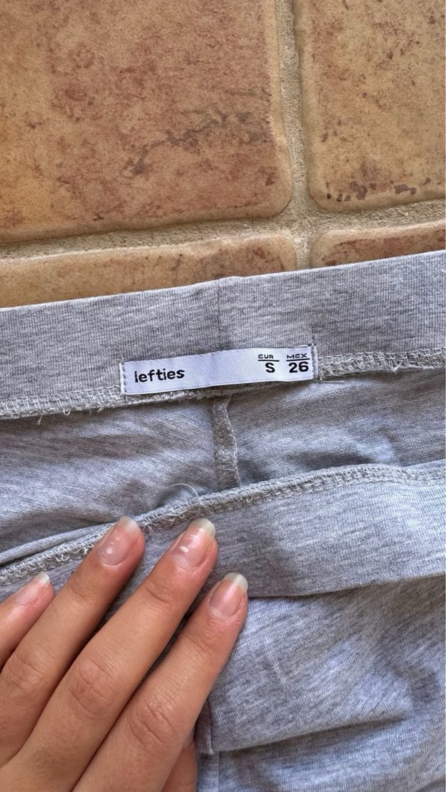 Leggins grises básicos - S