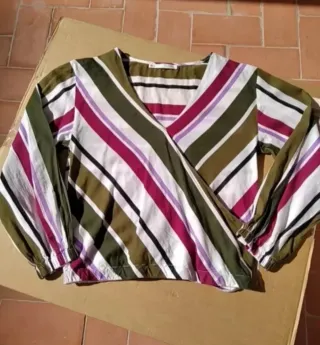 Blusa Sfera Rayas Cruzada