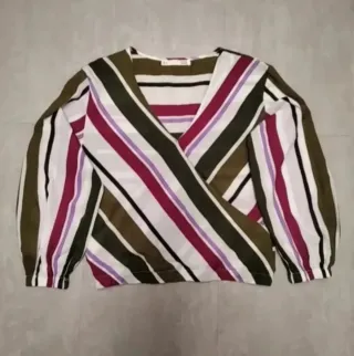 Blusa Sfera Rayas Cruzada