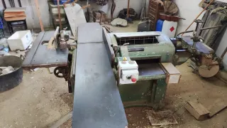 Combinada carpintería funcionando