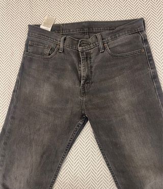 Vaqueros Levi's 504 Gris Oscuro Talla 32