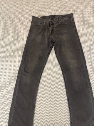 Vaqueros Levi's 504 Gris Oscuro Talla 32