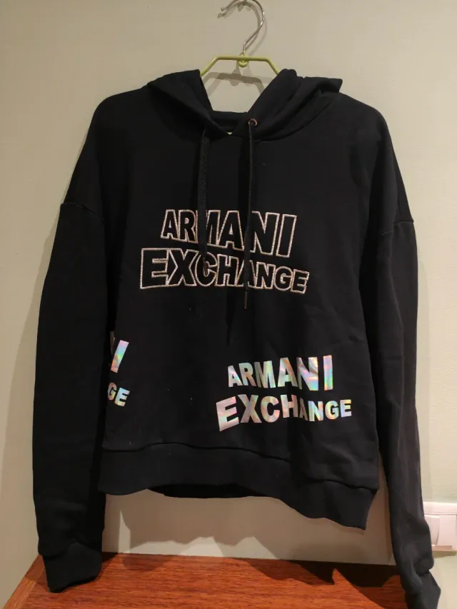 Sudadera Armani Exchange Mujer Negra Multicolor