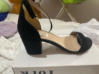Zapatos Formula Joven Negros Tacón