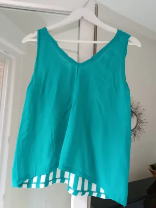 Camiseta sin mangas de rayas