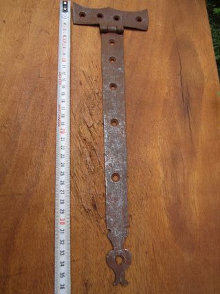 Bisagras antiguas elaboradas, lote 5 piezas.