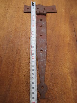 Bisagras antiguas elaboradas, lote 5 piezas.