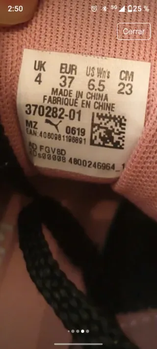 Zapatillas Puma Cilia Lux Talla 37