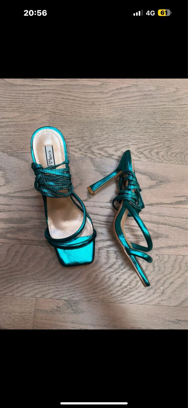 Sandali vera pelle tacco alto
