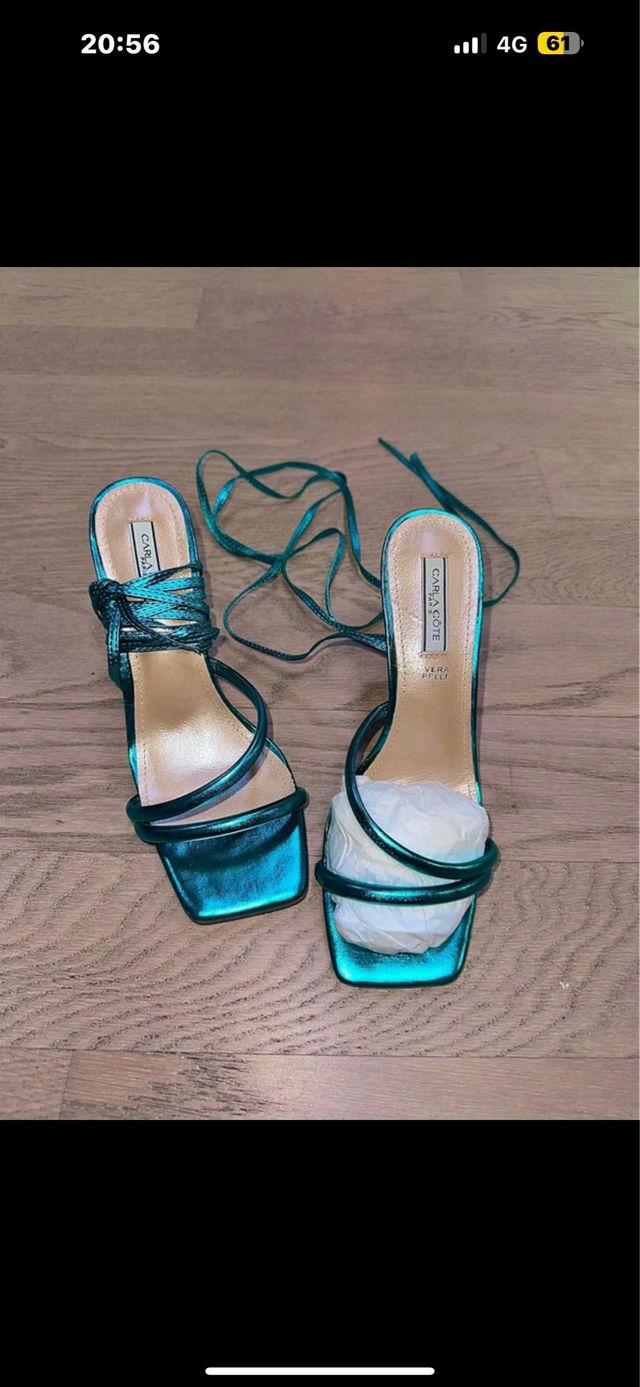 Sandali vera pelle tacco alto